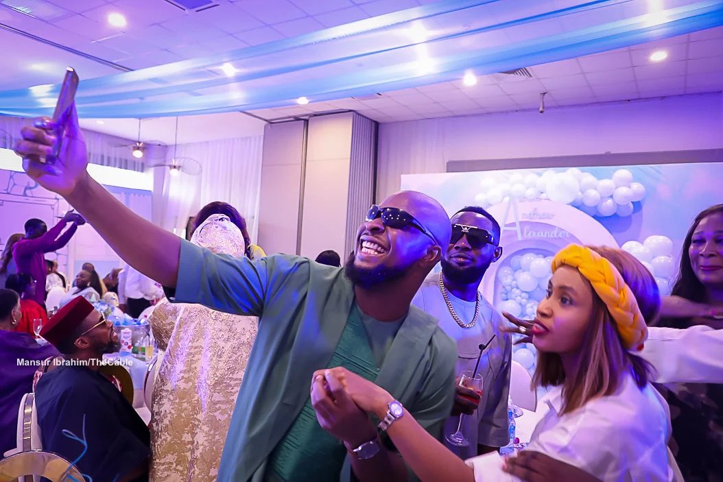AY Makun, Tee A, others attend Ali Baba’s triplets dedication in Lagos (Photos)