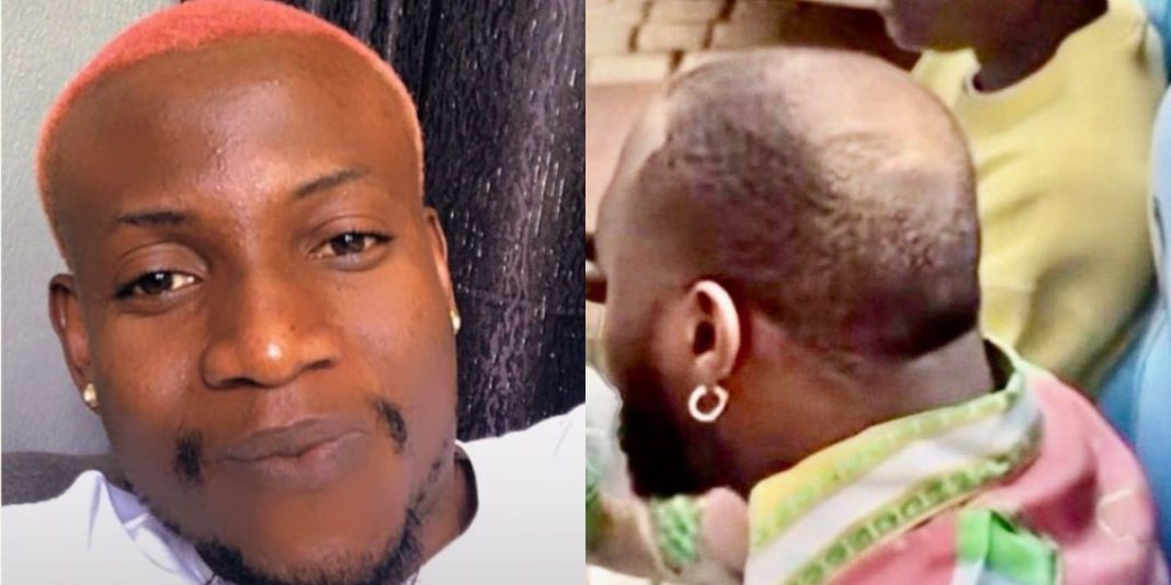 Abuja barber mocks Davido as he shares a photo revealing the singer’s head structure