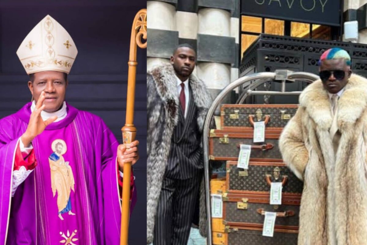 Catholic Priest stirs reactions as he borrows a line from Skepta and Portable’s hit song while preaching in church (Video)