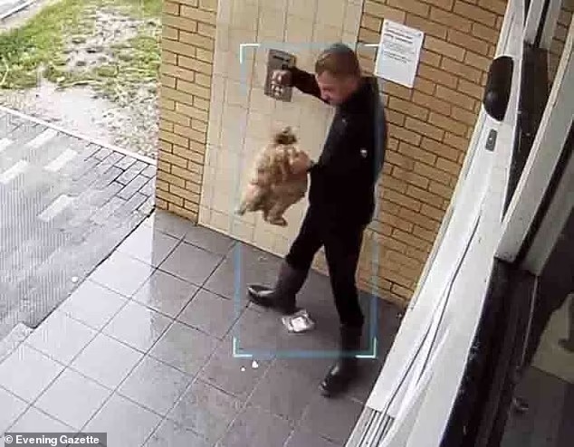 Dog owner caught on CCTV punching, kicking and choking his terrified cockapoo in heartbreaking campaign of violence avoids jail