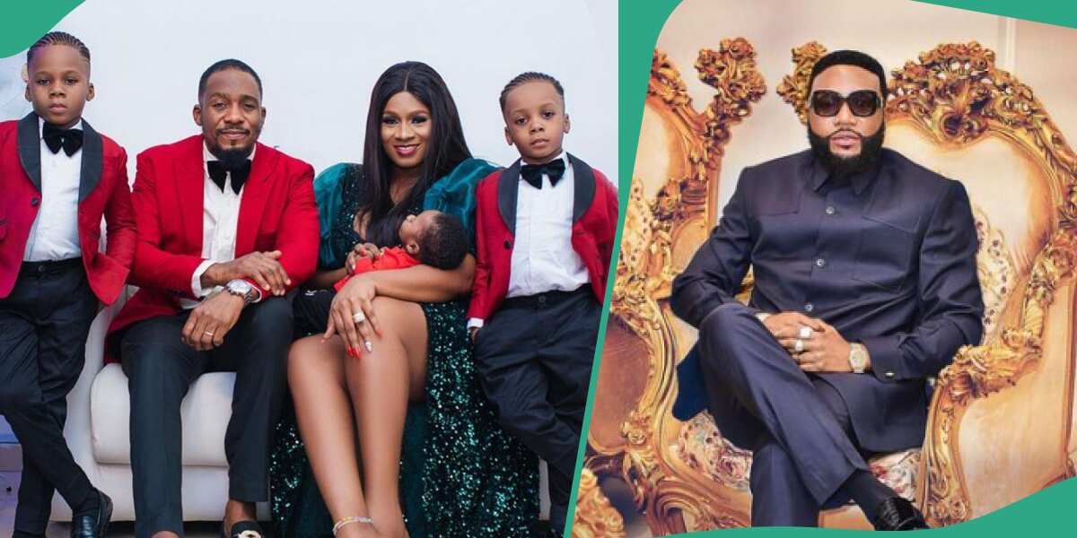 E-money calls for the arrest of two Facebook influencers who alleged that he slept with Junior Pope’s wife