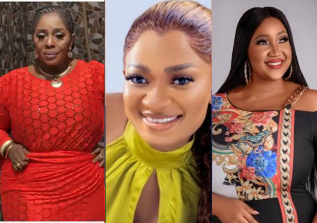“It’s the shut up for me”- May Edochie reacts as Rita Edochie shades Judy Austin over husband snatching