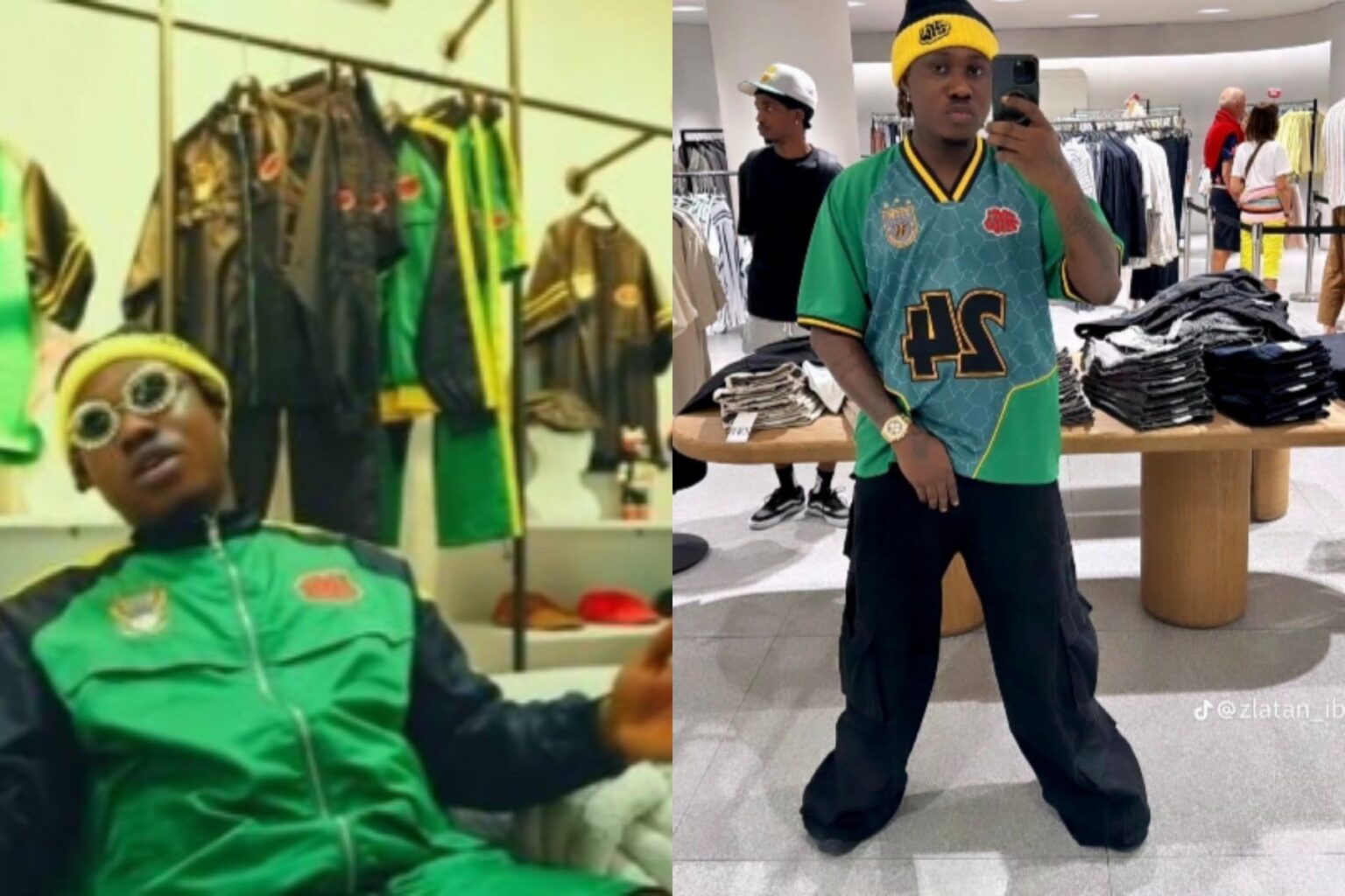 Twitter influencer knocks Aba market for recreating Zlatan'S clothing brand